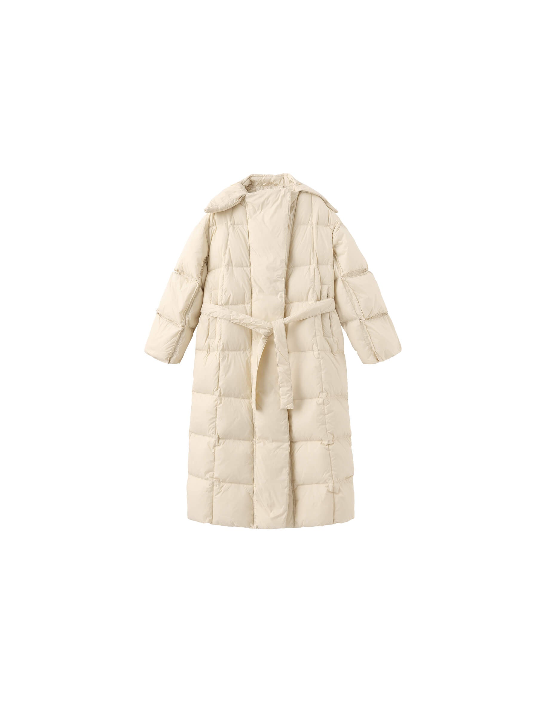 Long Boxy Down Coat-15