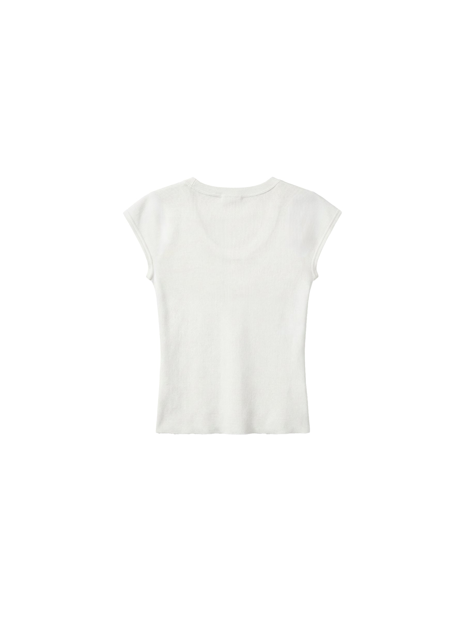 CUBIC Lyocell-Blend Minimalist U-Neck Top-13