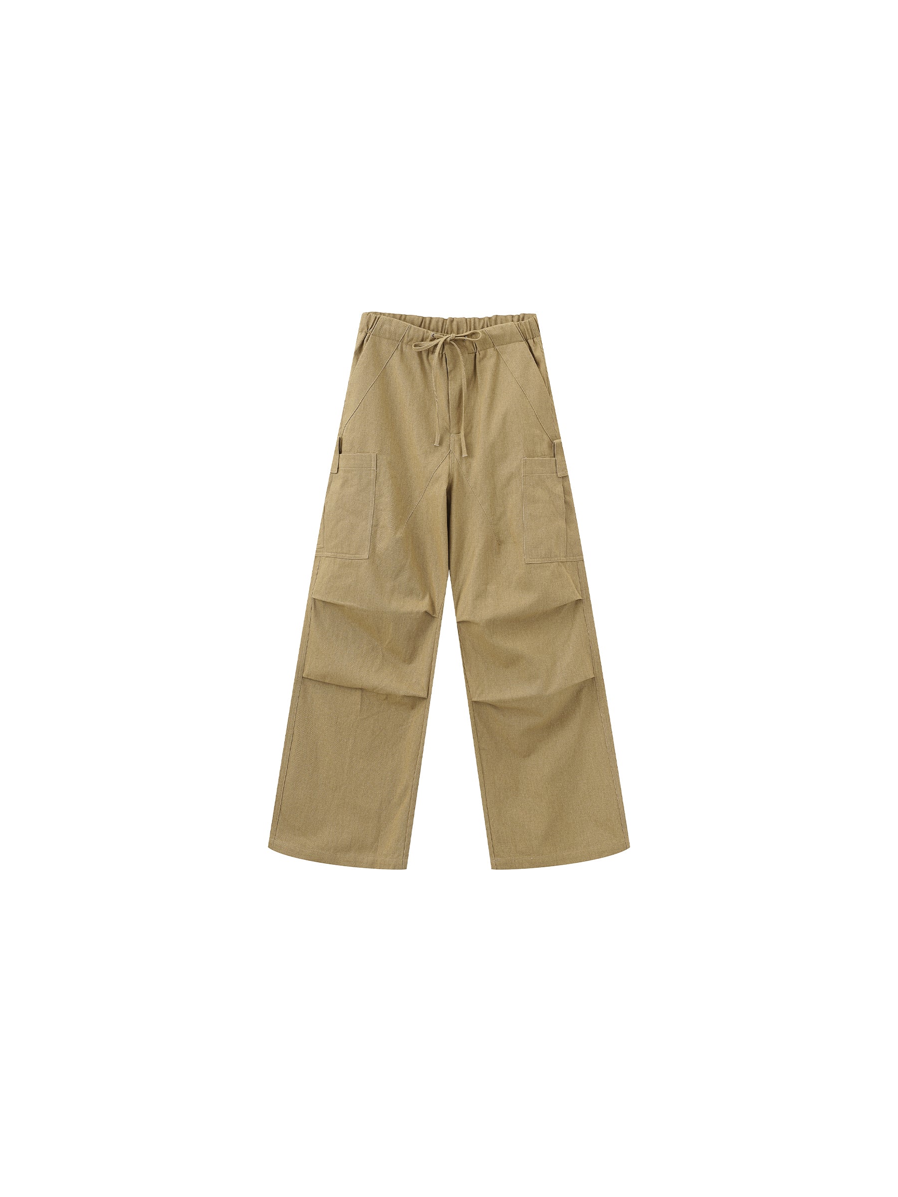 Relaxed Draped Straight-Leg Utility Pants-13