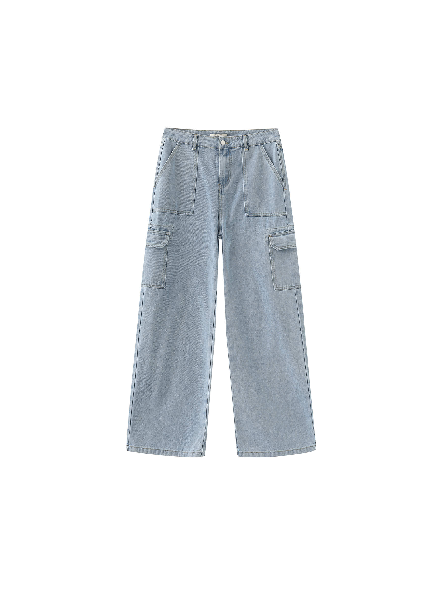 Low Waist Cargo Jeans-13