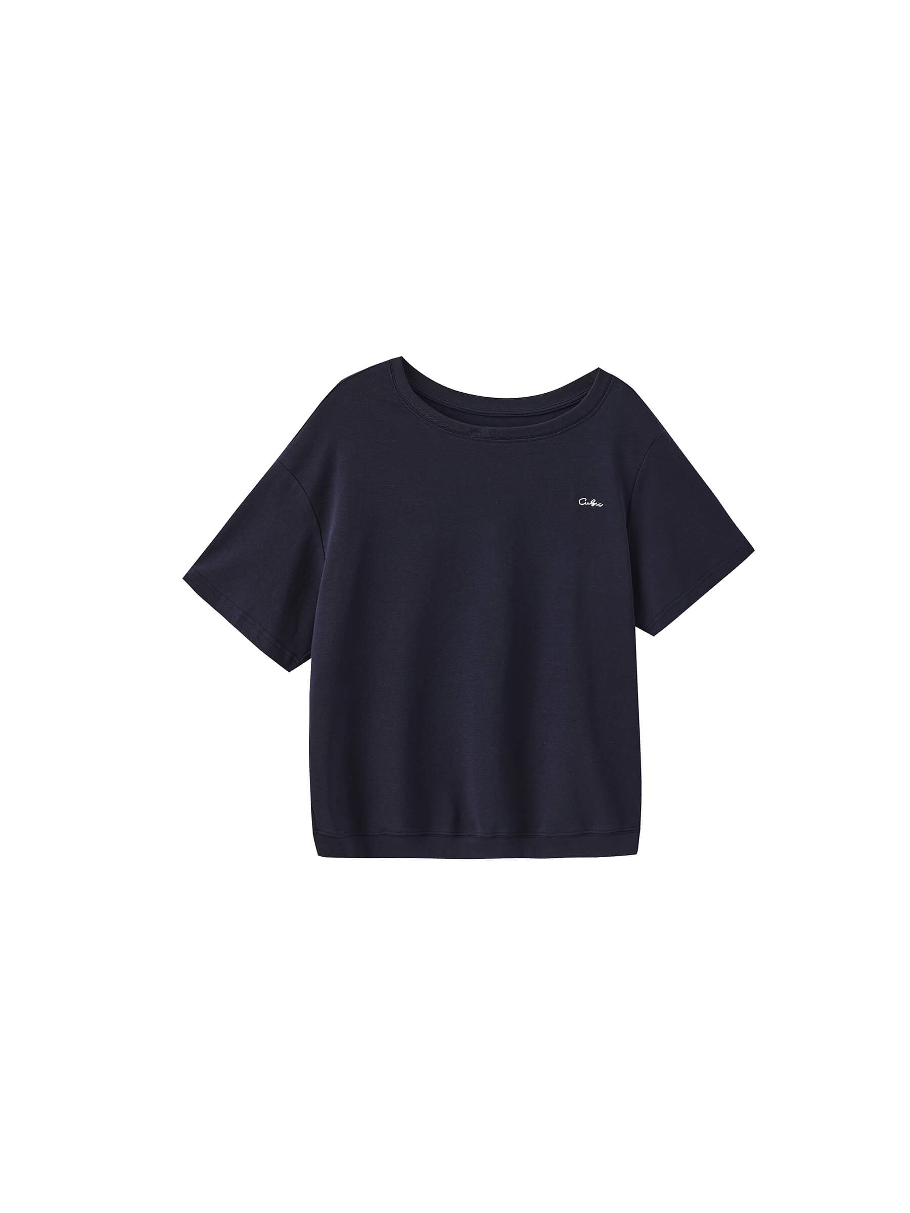 C by CUBIC Embroidered Off-Shoulder T-Shirt