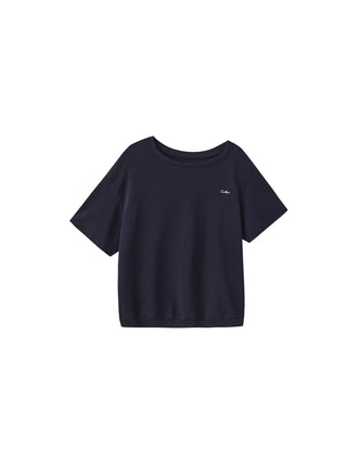 C by CUBIC Embroidered Off-Shoulder T-Shirt