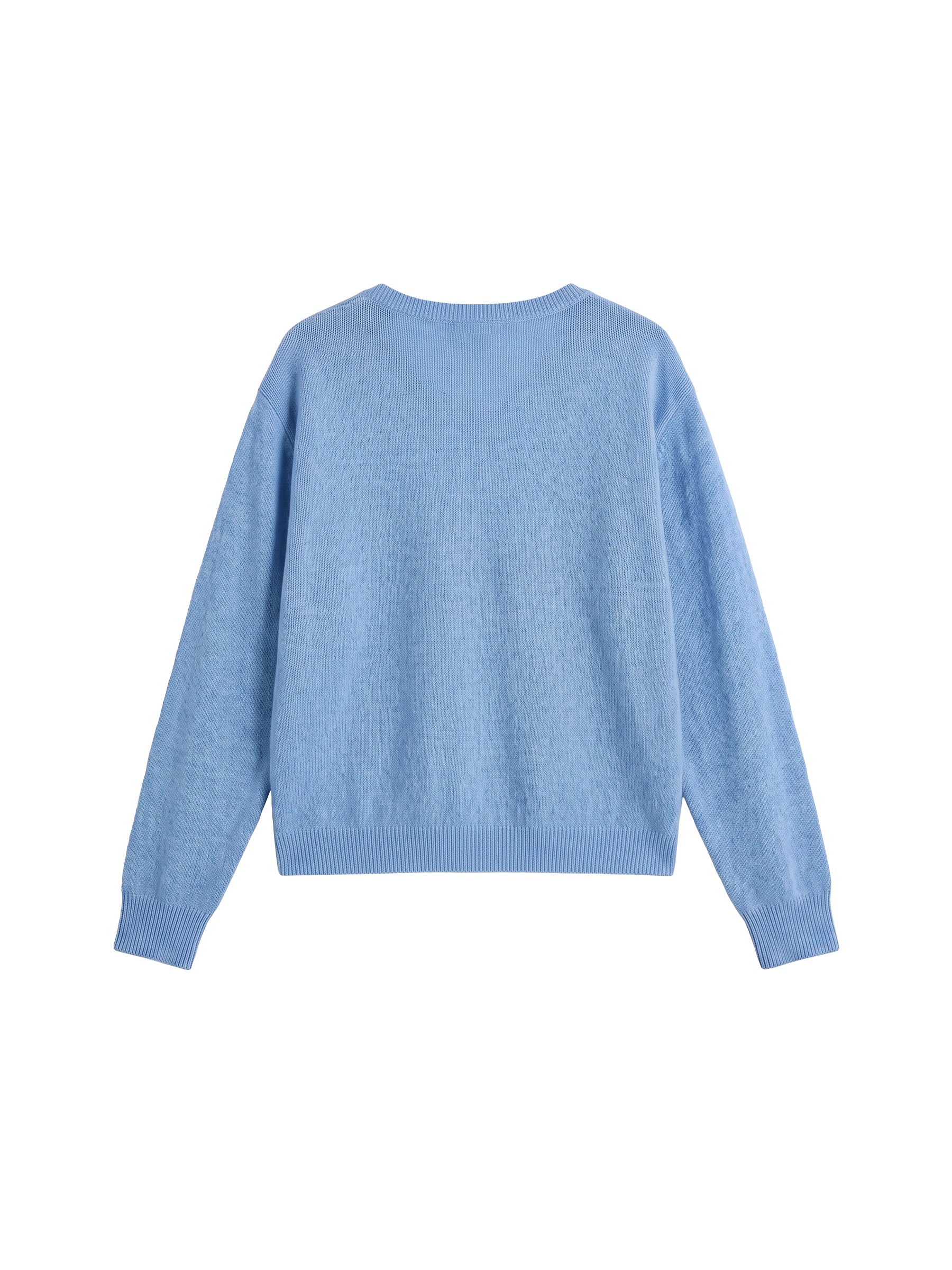 CUBIC Relaxed V-Neck Knit Cardigan-13
