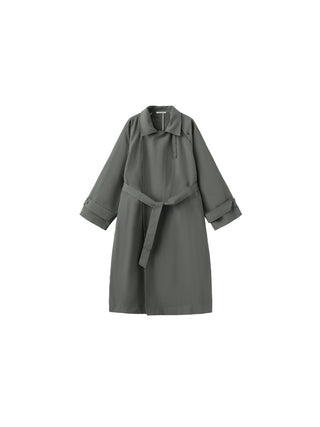 Oversized Large Lapel Long Trench Coat