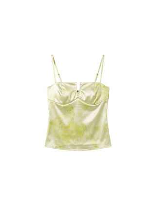 CUBIC Satin Notch Neck Camisole Top