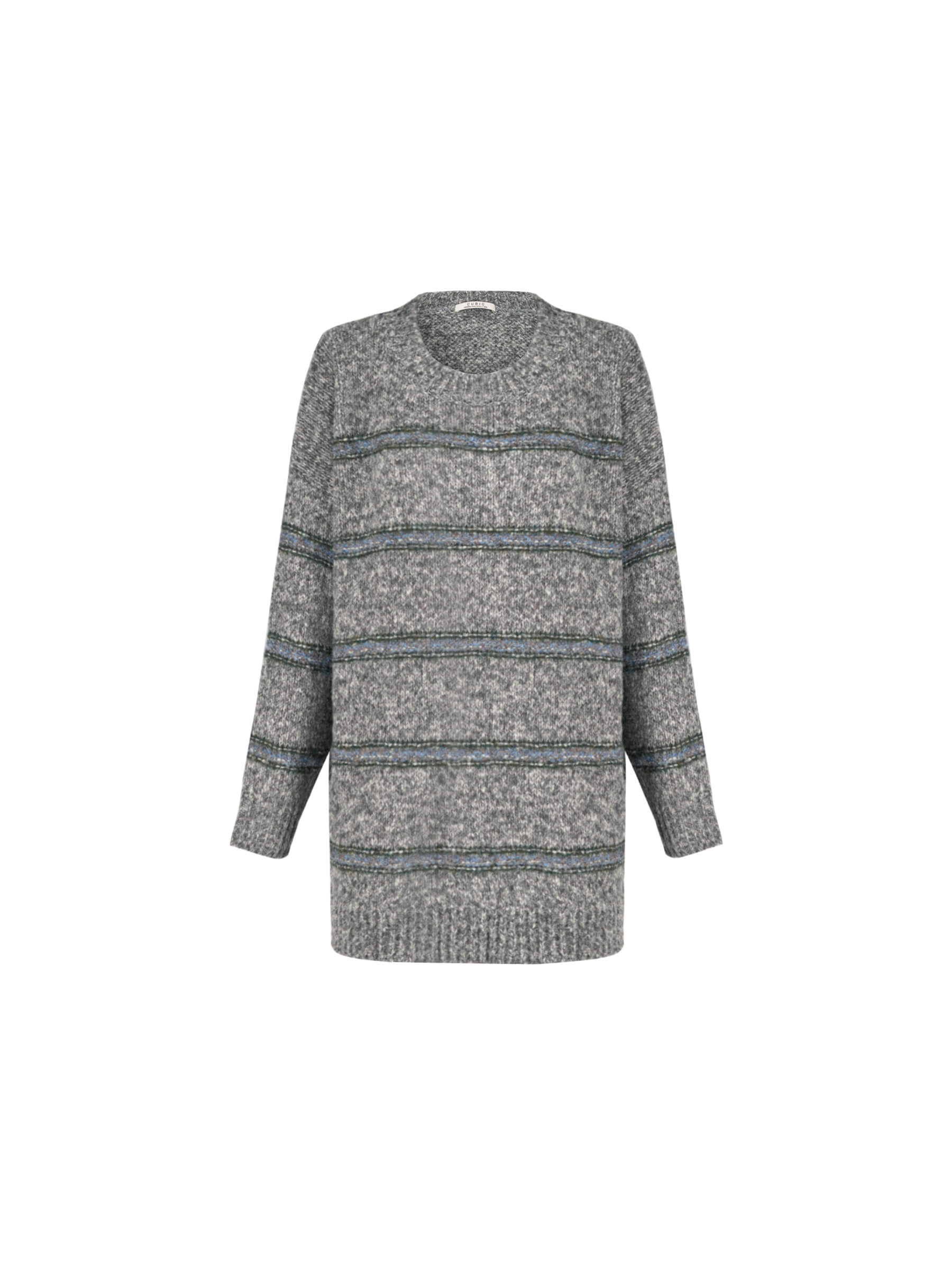 Striped Long Oversized Sweater-15