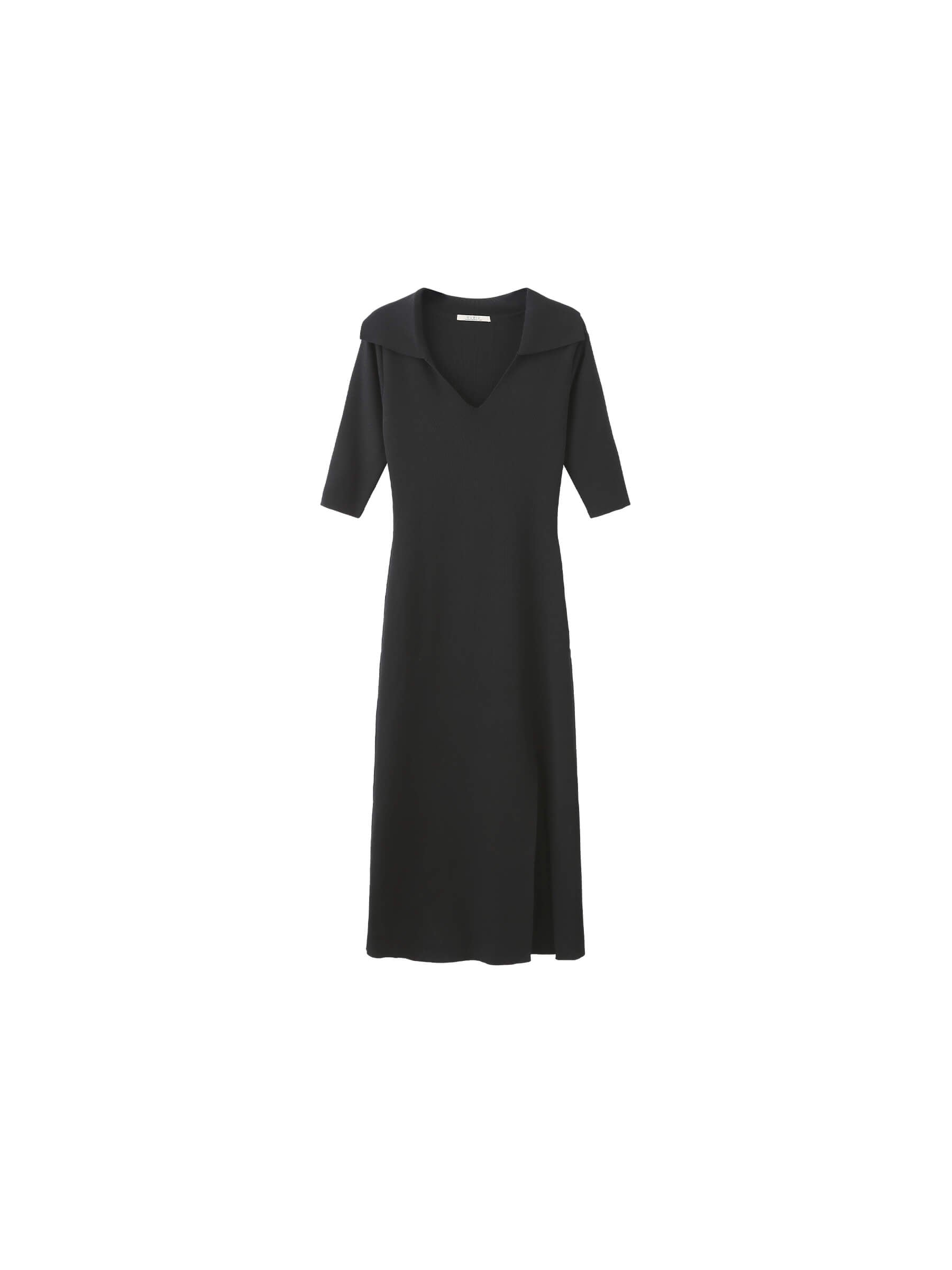 3/4 Sleeve Slitted Dress-13
