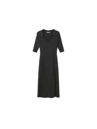 3/4 Sleeve Slitted Dress