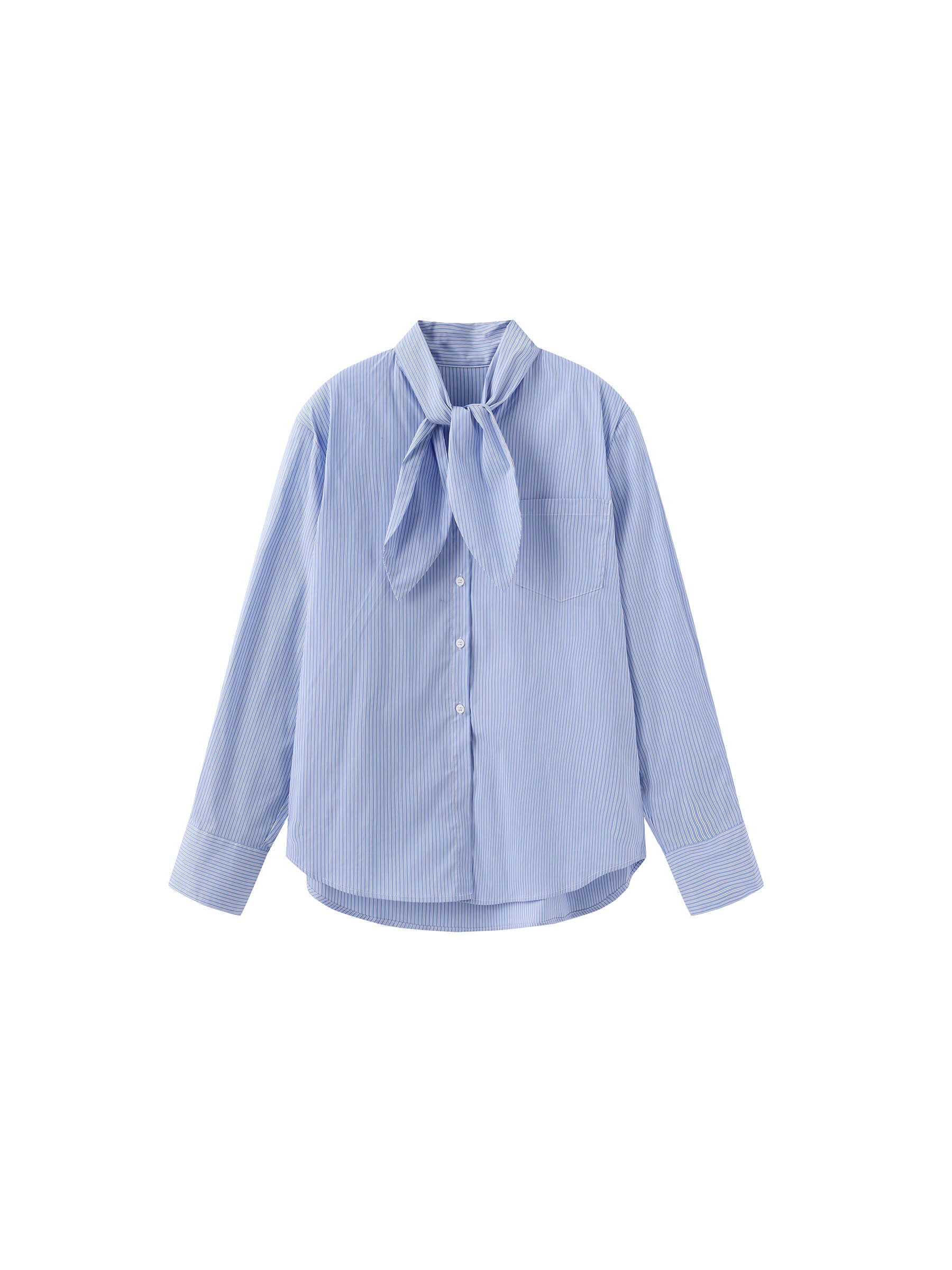 Vintage Tie Loose Striped Shirt-16