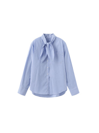 Vintage Tie Loose Striped Shirt