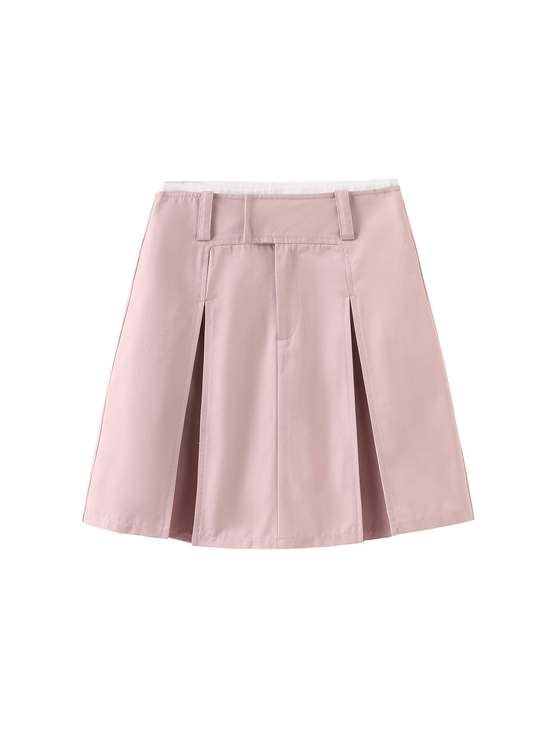 Pleated Short Skirt-14