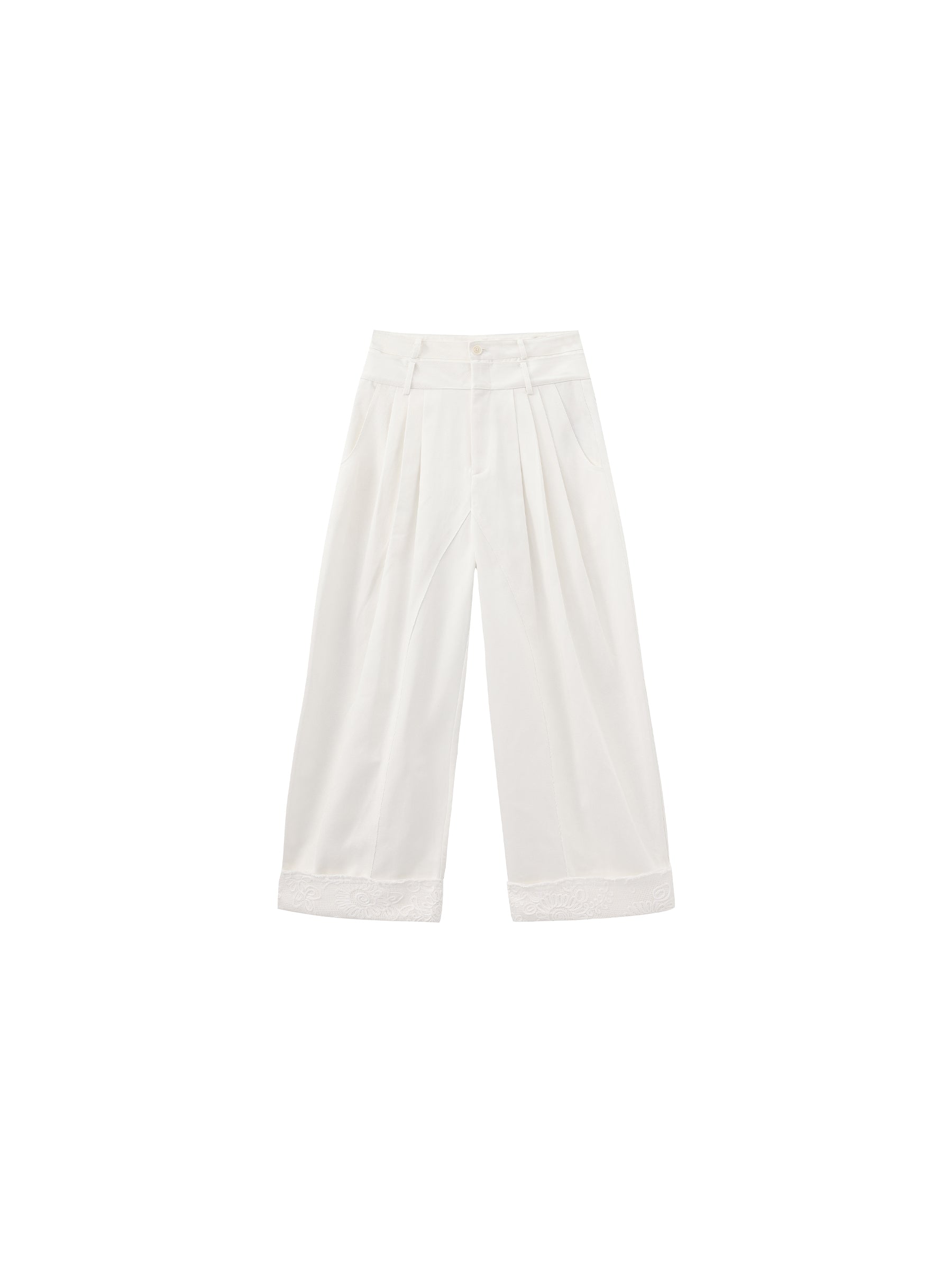 CUBIC Embroidery Casual Pants-13