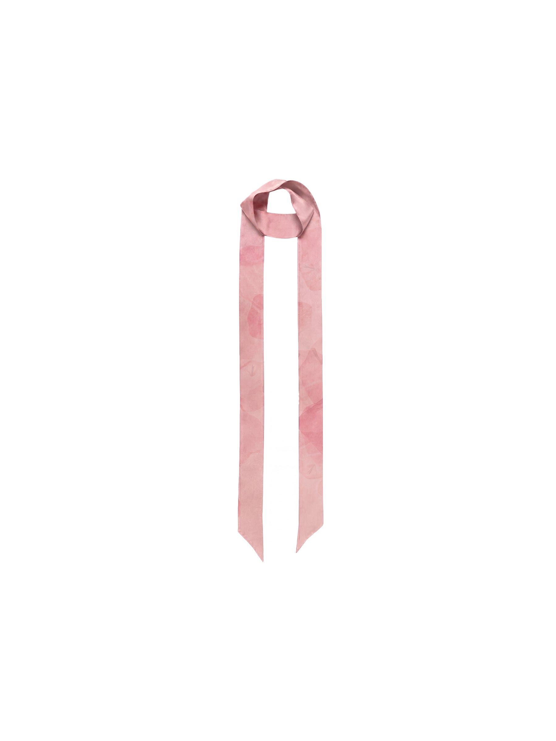 CUBIC Apple Print Satin Skinny Scarf-13