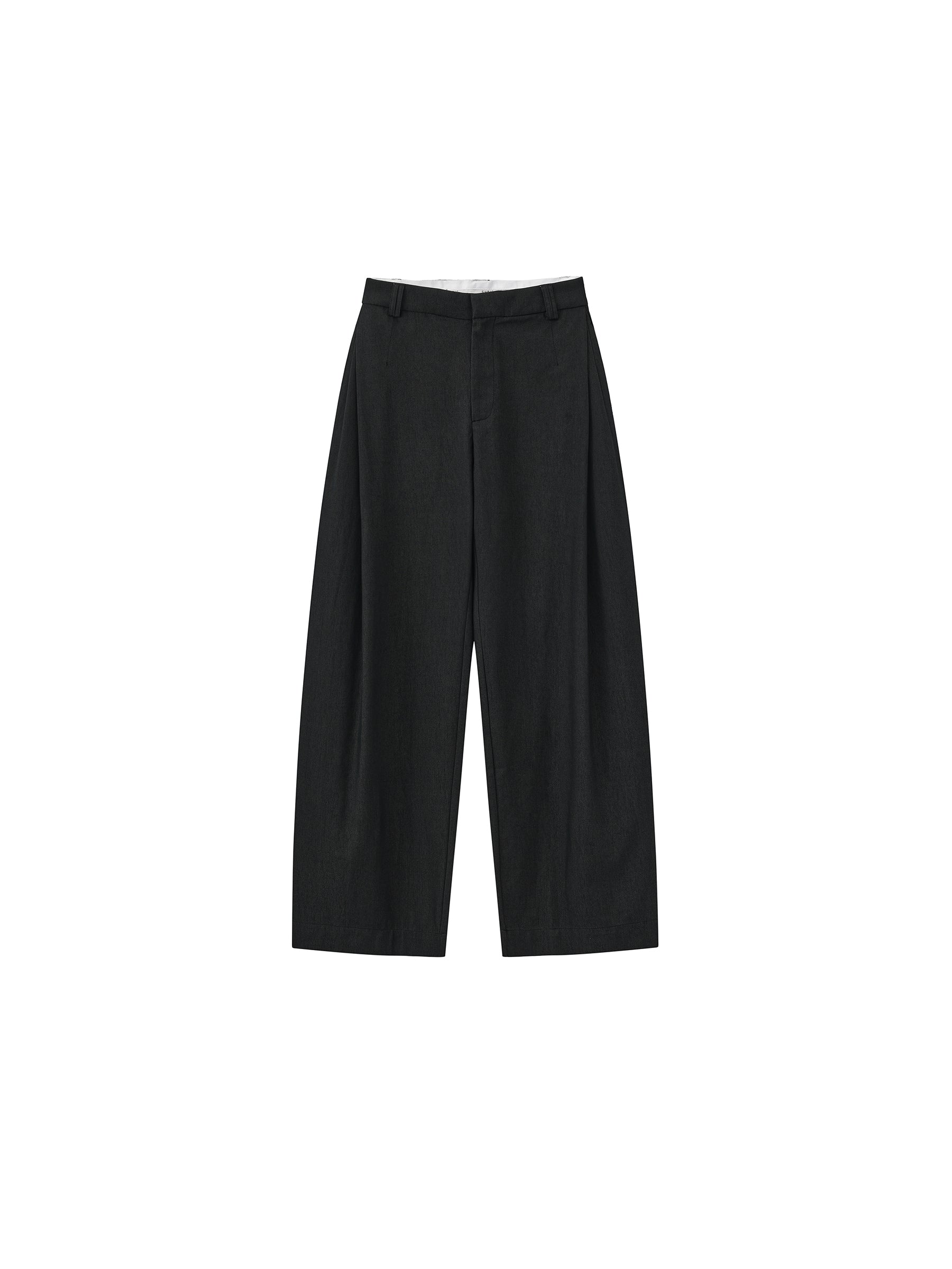 CUBIC Wool Blend Wide Leg Trousers-13