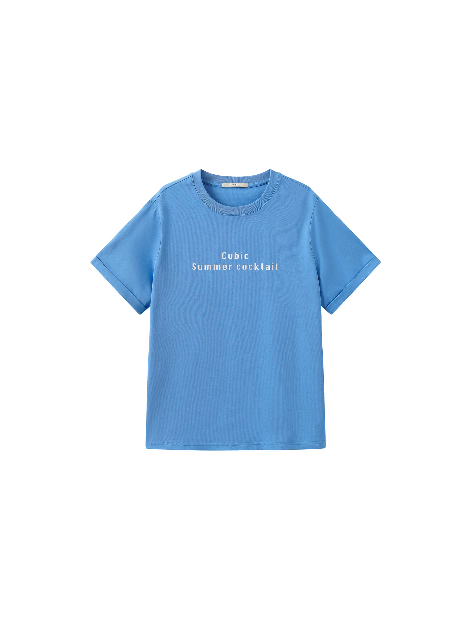 100% Cotton Women's T-Shirt with Front Print-15