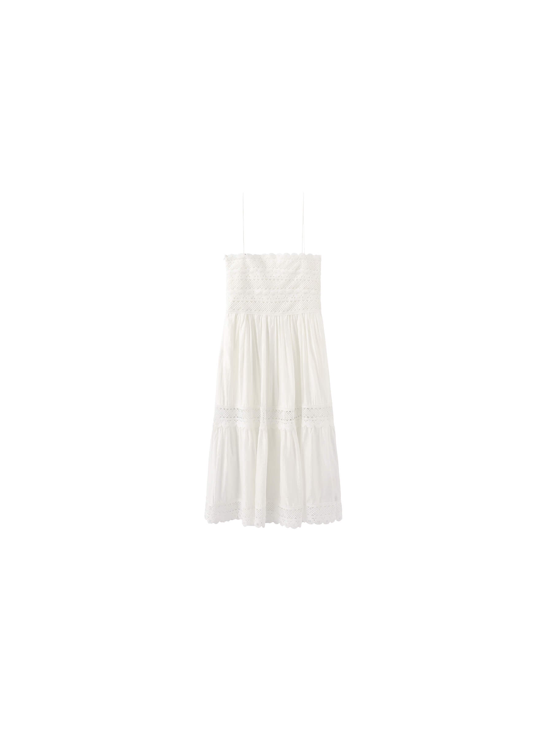 Crochet Lace Panelled Maxi Cami Dress-14
