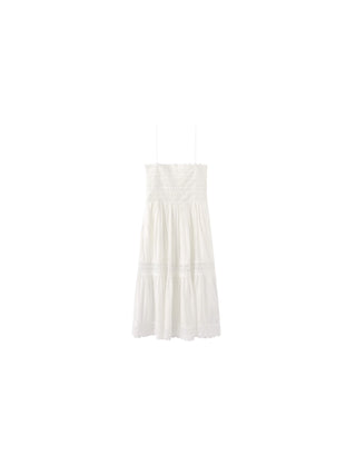 Crochet Lace Panelled Maxi Cami Dress