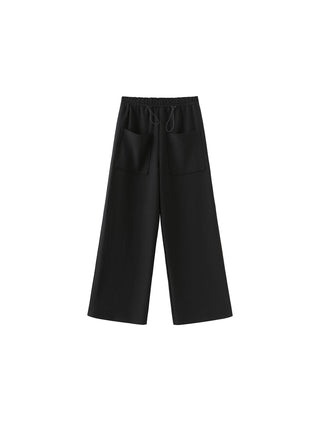 Double Drawstring Wide Leg Trousers