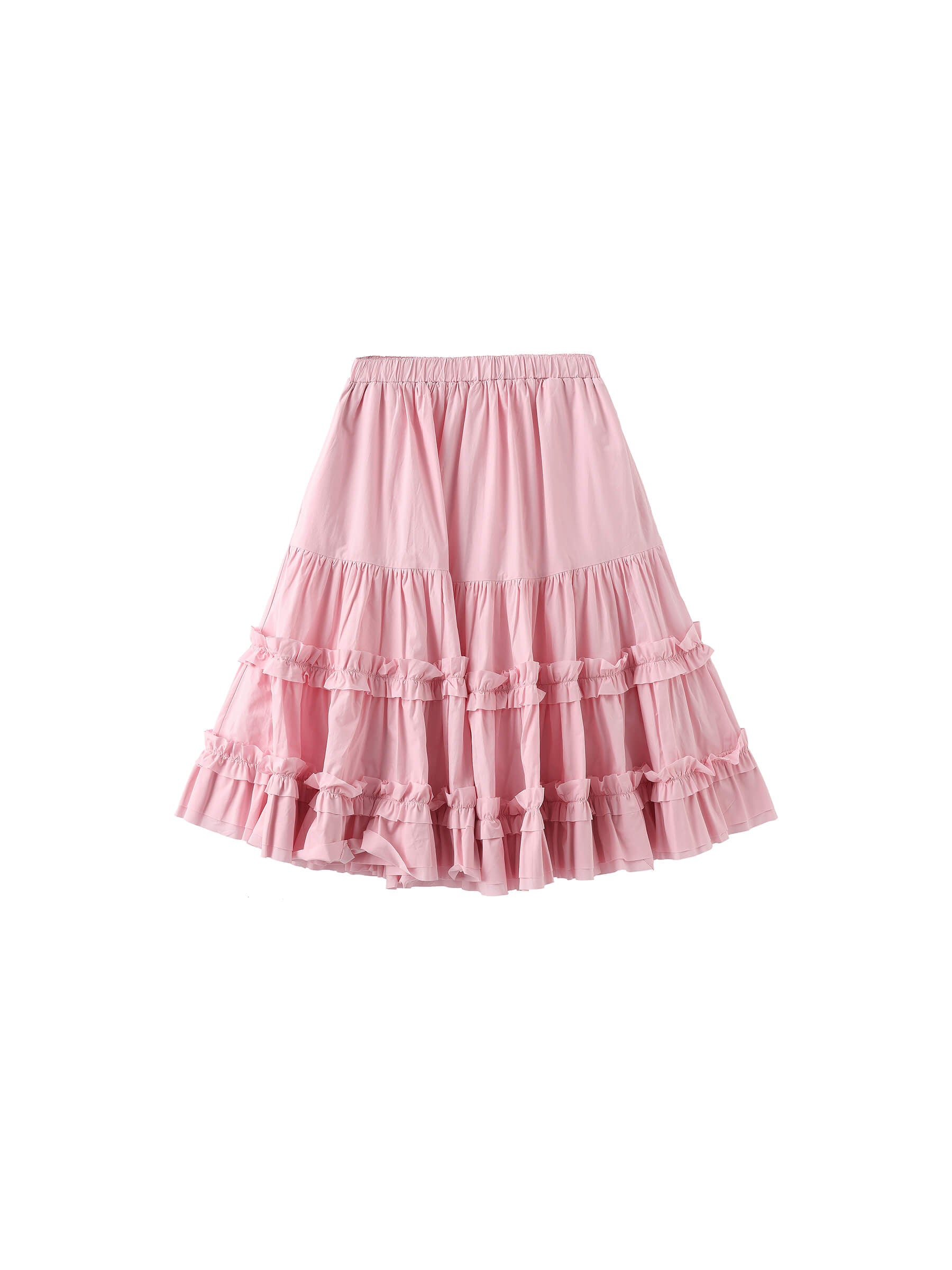 Pure Cotton Ruffle Cake Skirt-13