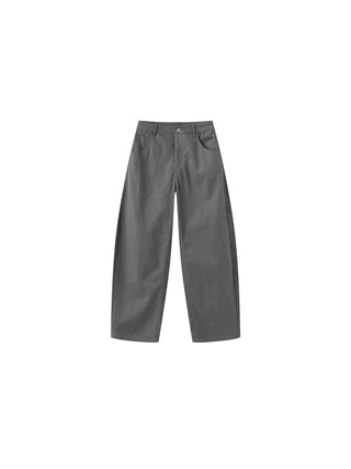 100% Cotton Draped Oversized Wide-Leg Casual Pants