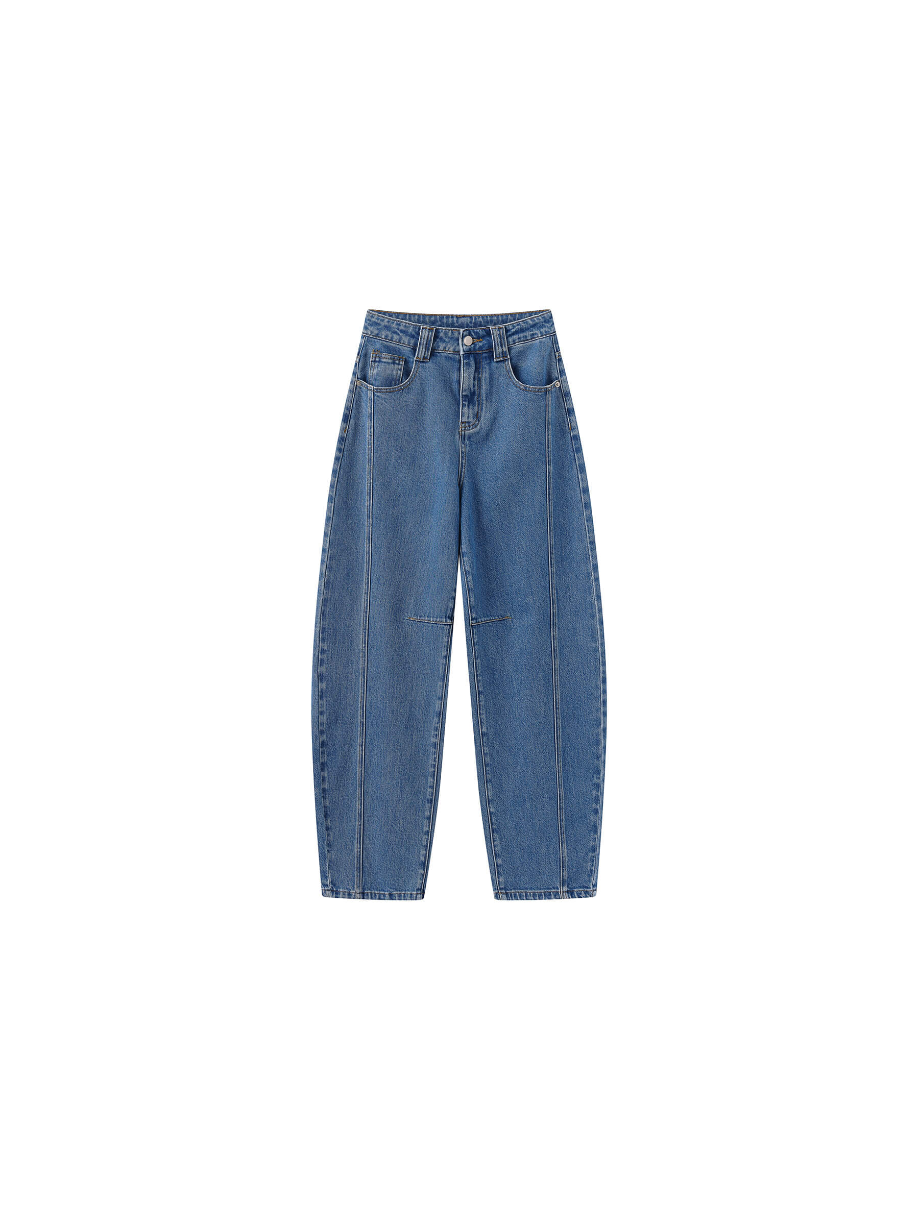 Panelled Loose-Fit Wide-Leg Tapered Jeans-15