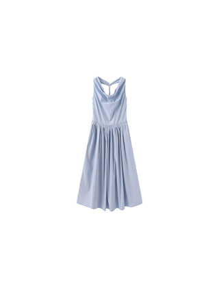 CUBIC 100% Cotton Halter Neck Cowl Dress