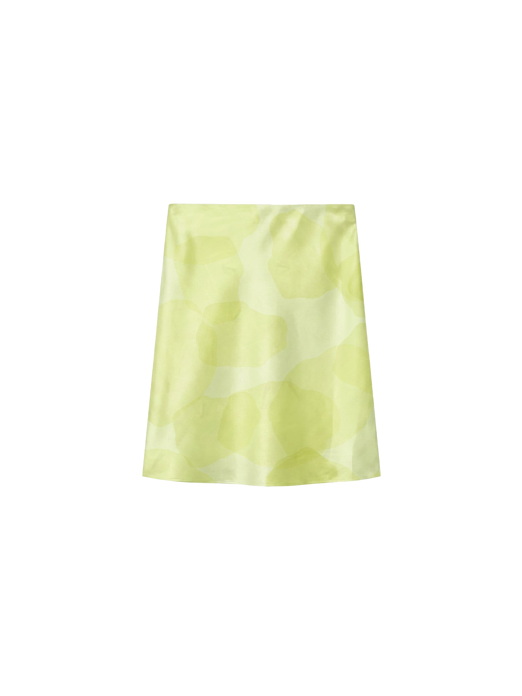 CUBIC Satin A-Line Midi Slip Skirt-14