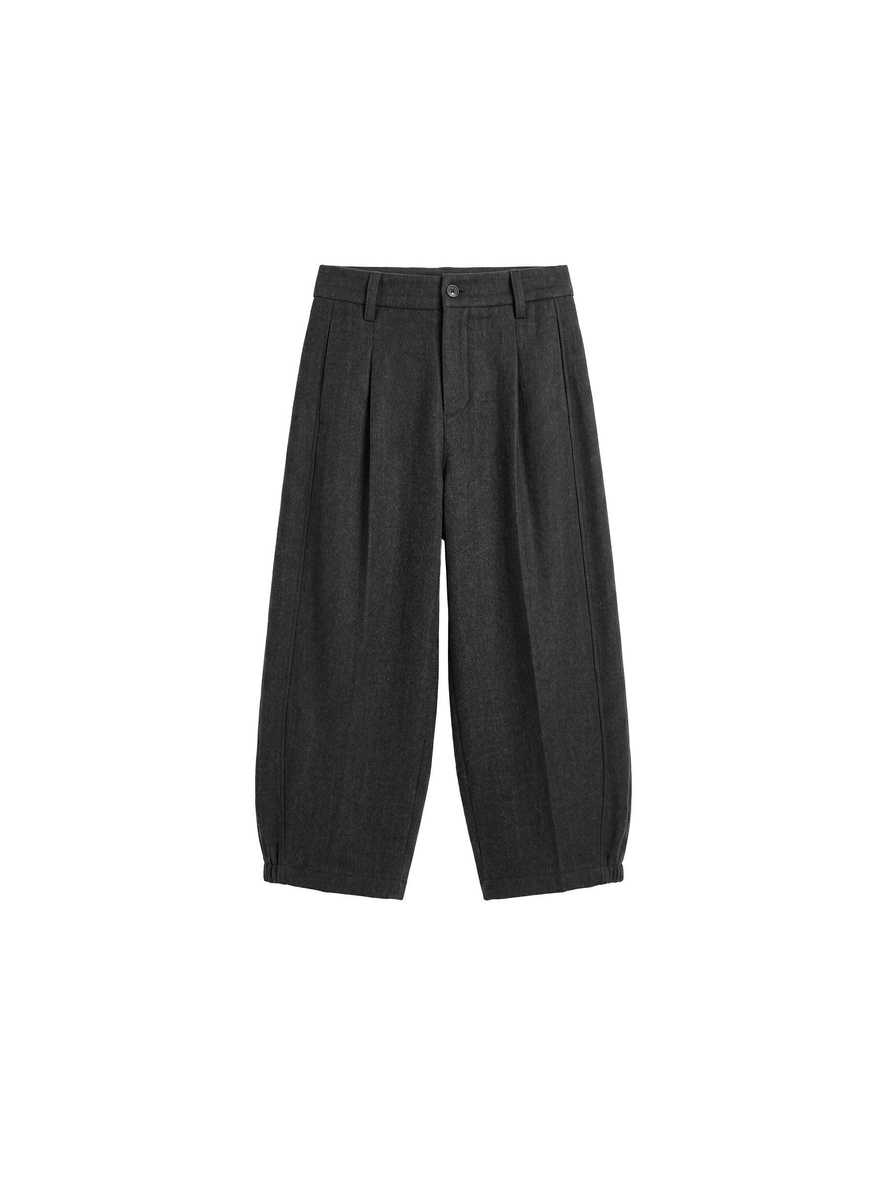 CUBIC Pleated Cropped Culotte Pants -Wool Version-7