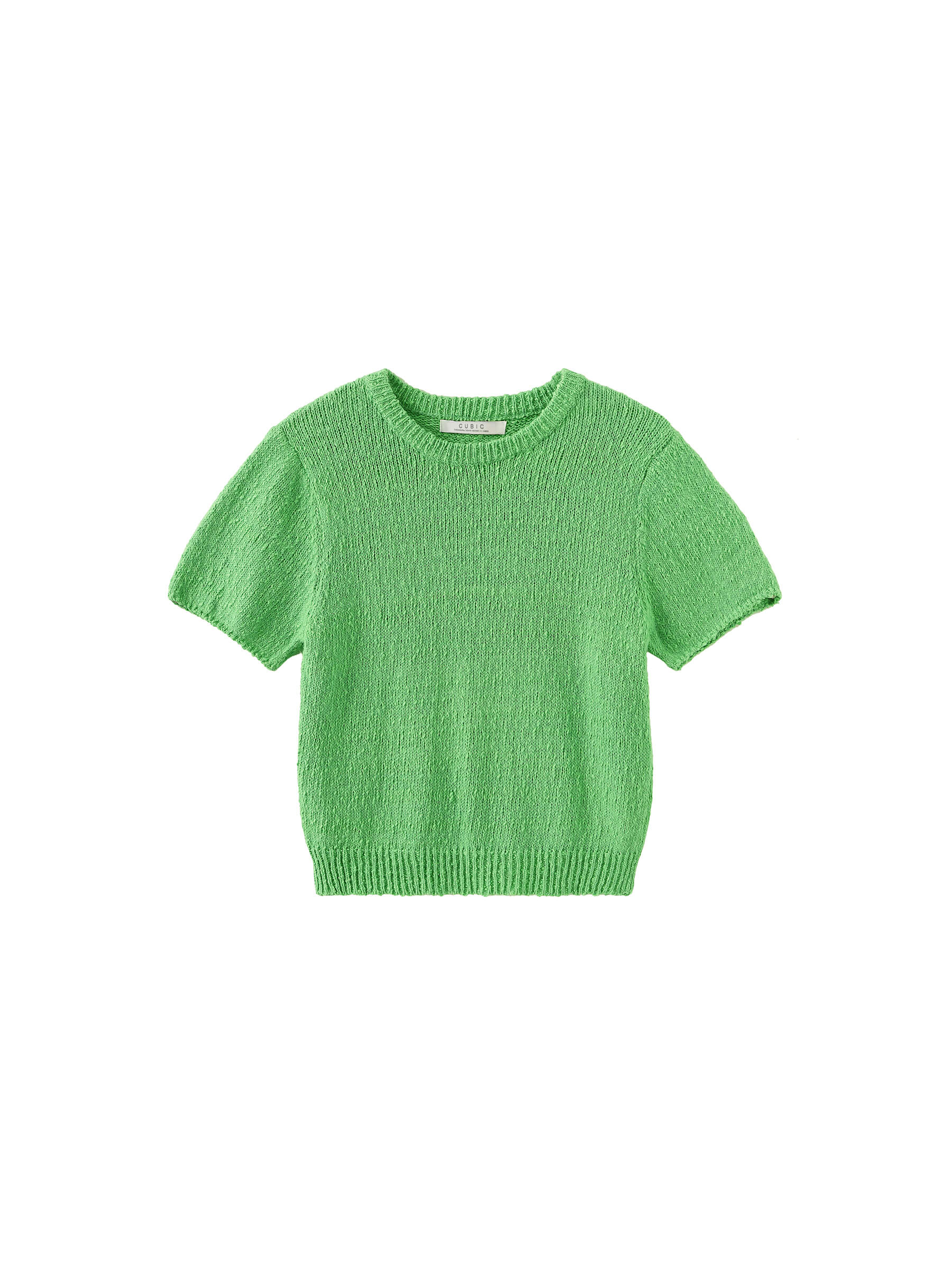 Round Neck Loose Knit T-Shirt-7