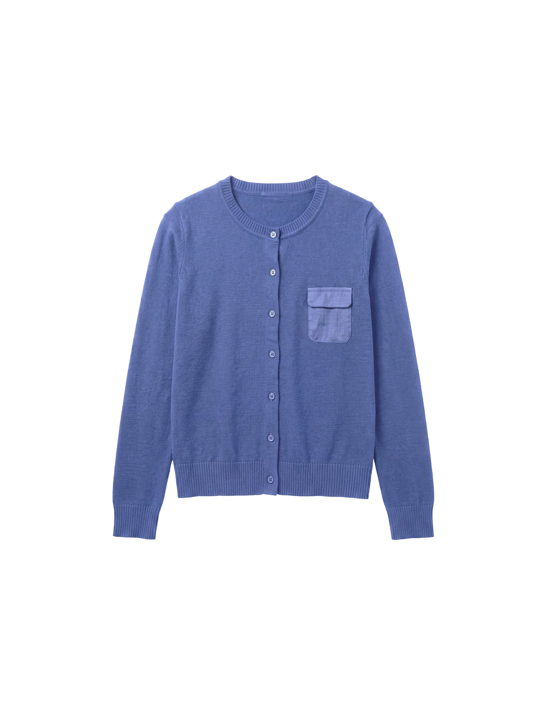 CUBIC Classic Crew‑Neck Knit Cardigan-13