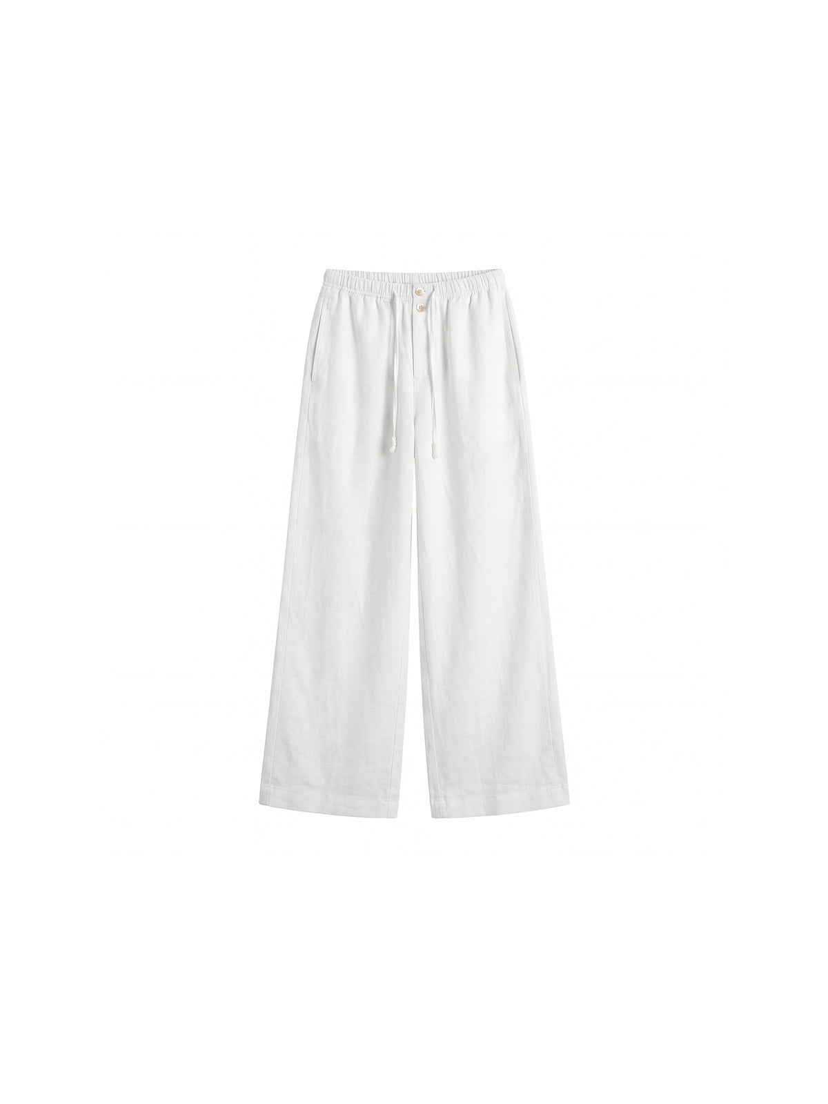 CUBIC Lyocell Linen Wide-Leg Pants-13