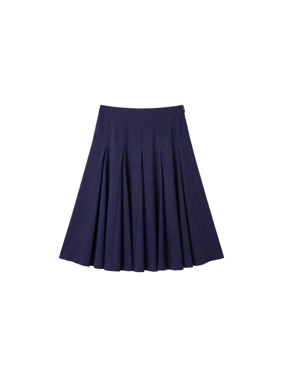 CUBIC Pleated Flared Midi Skirt-14