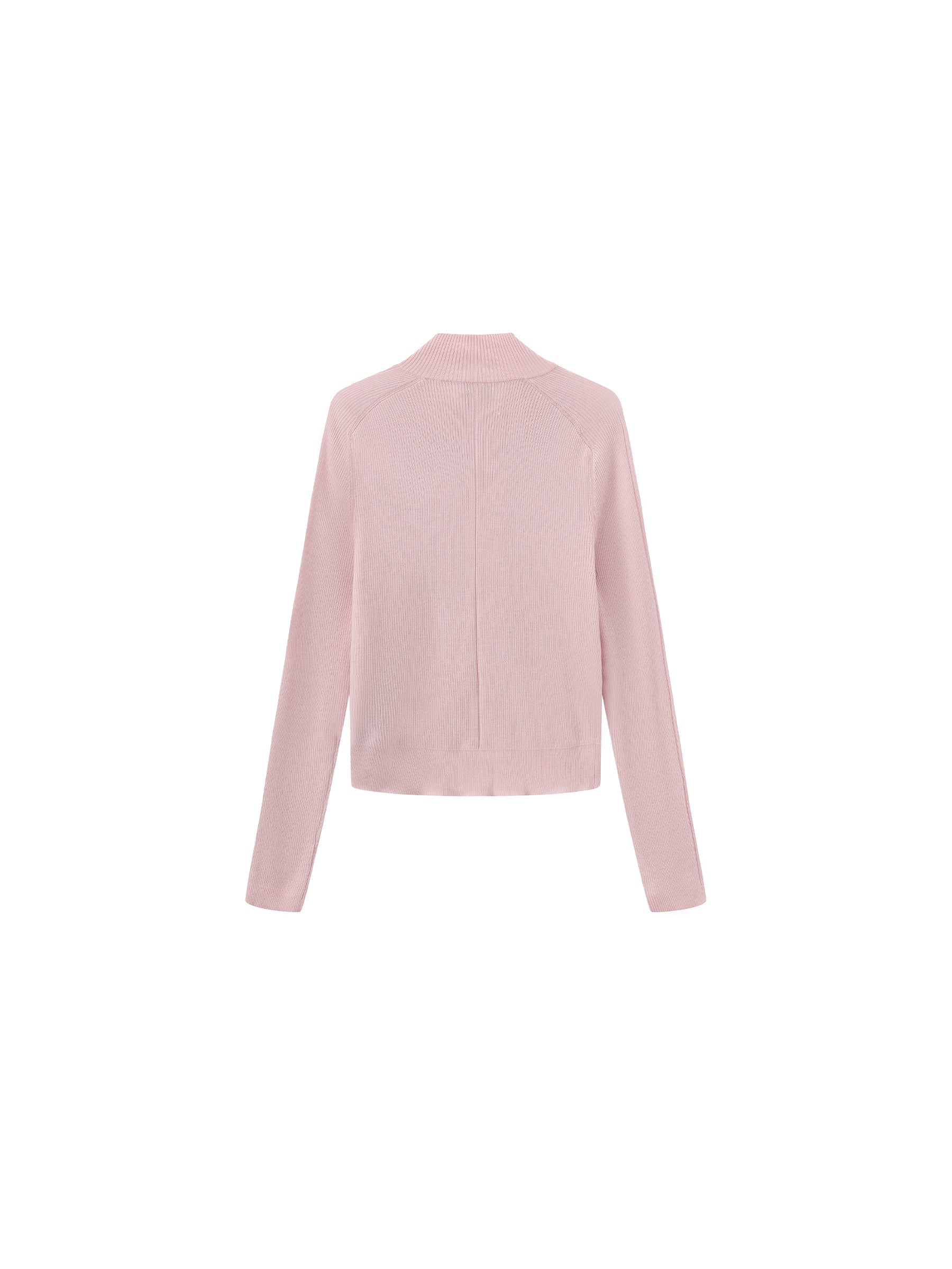 Two-Way Zip Layered Knit Jacket-14