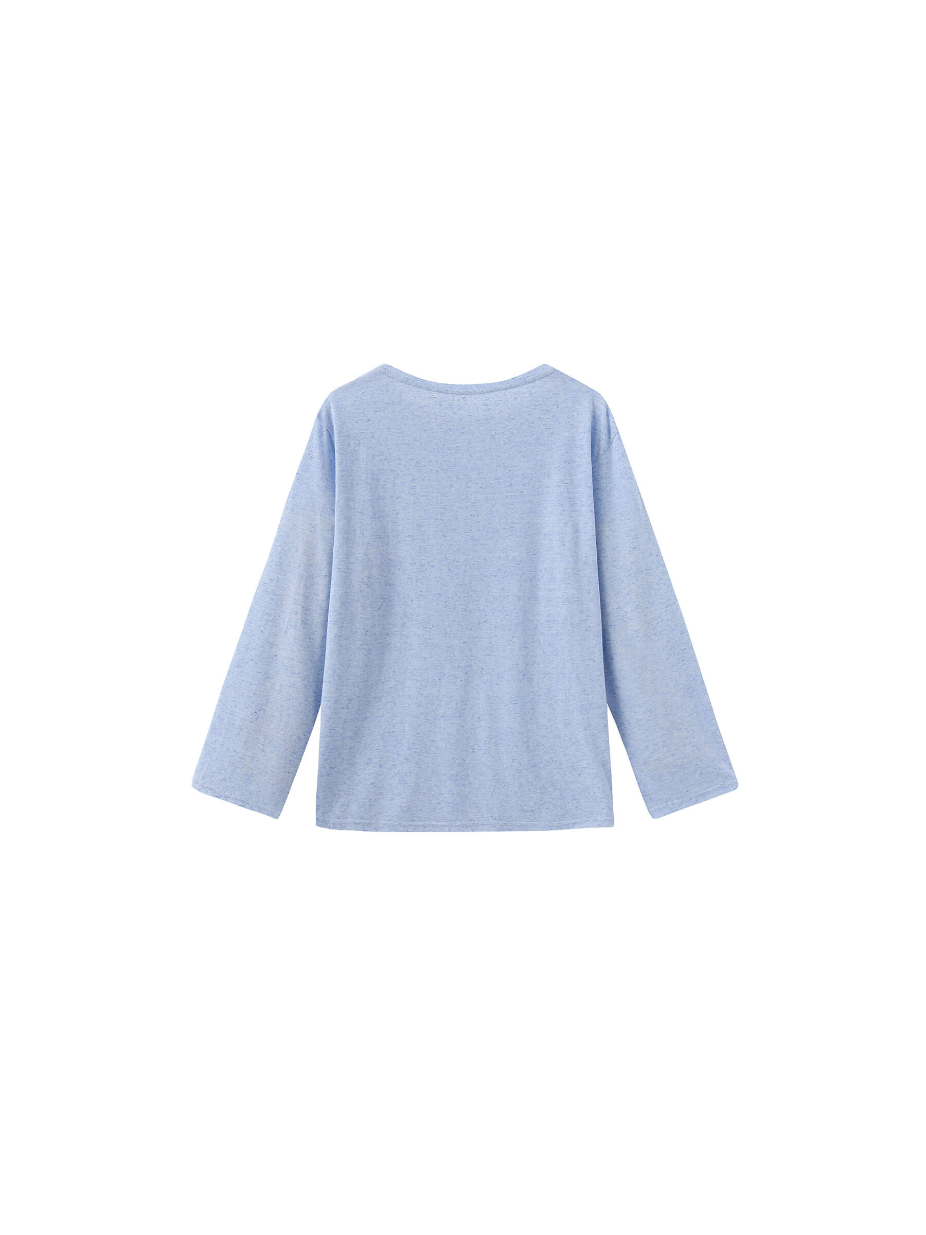 Loose Crew Neck Long Sleeve Knit Top-16