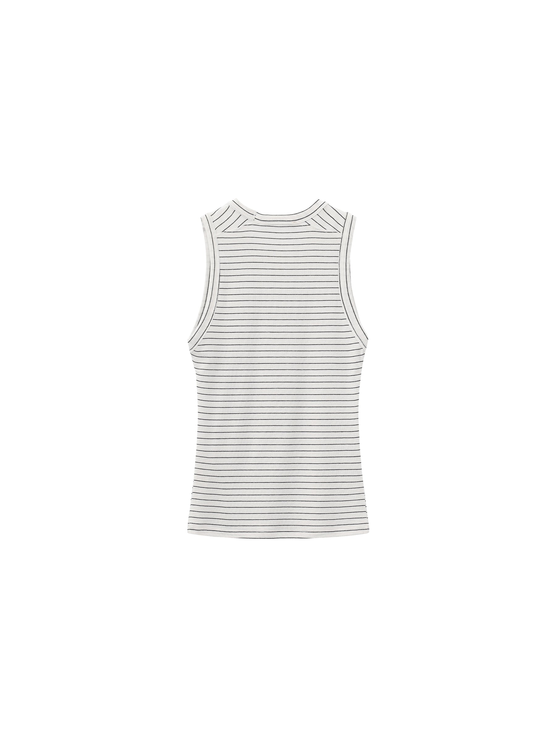 CUBIC Lyocell Striped Linen Vest-14