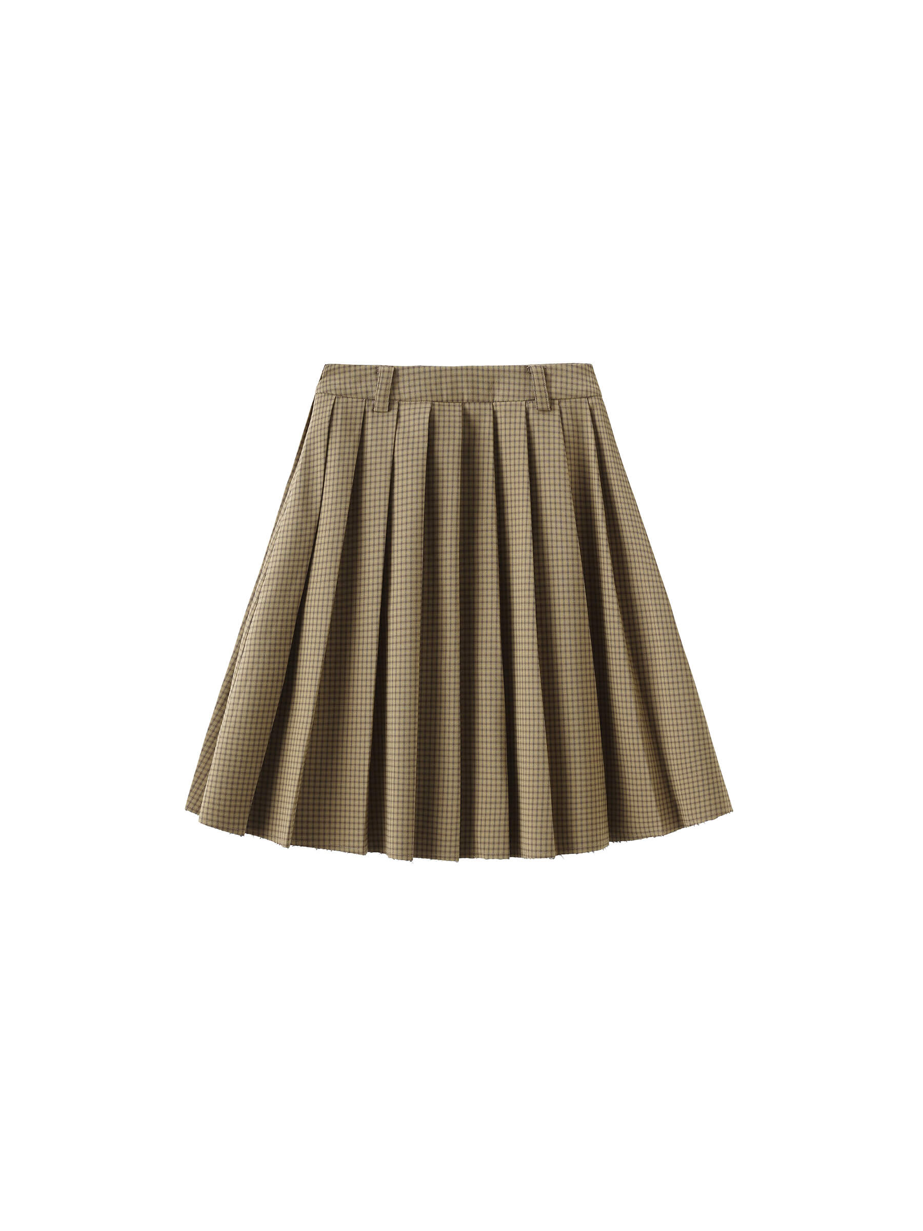 Plaid Pleated Skirt-16