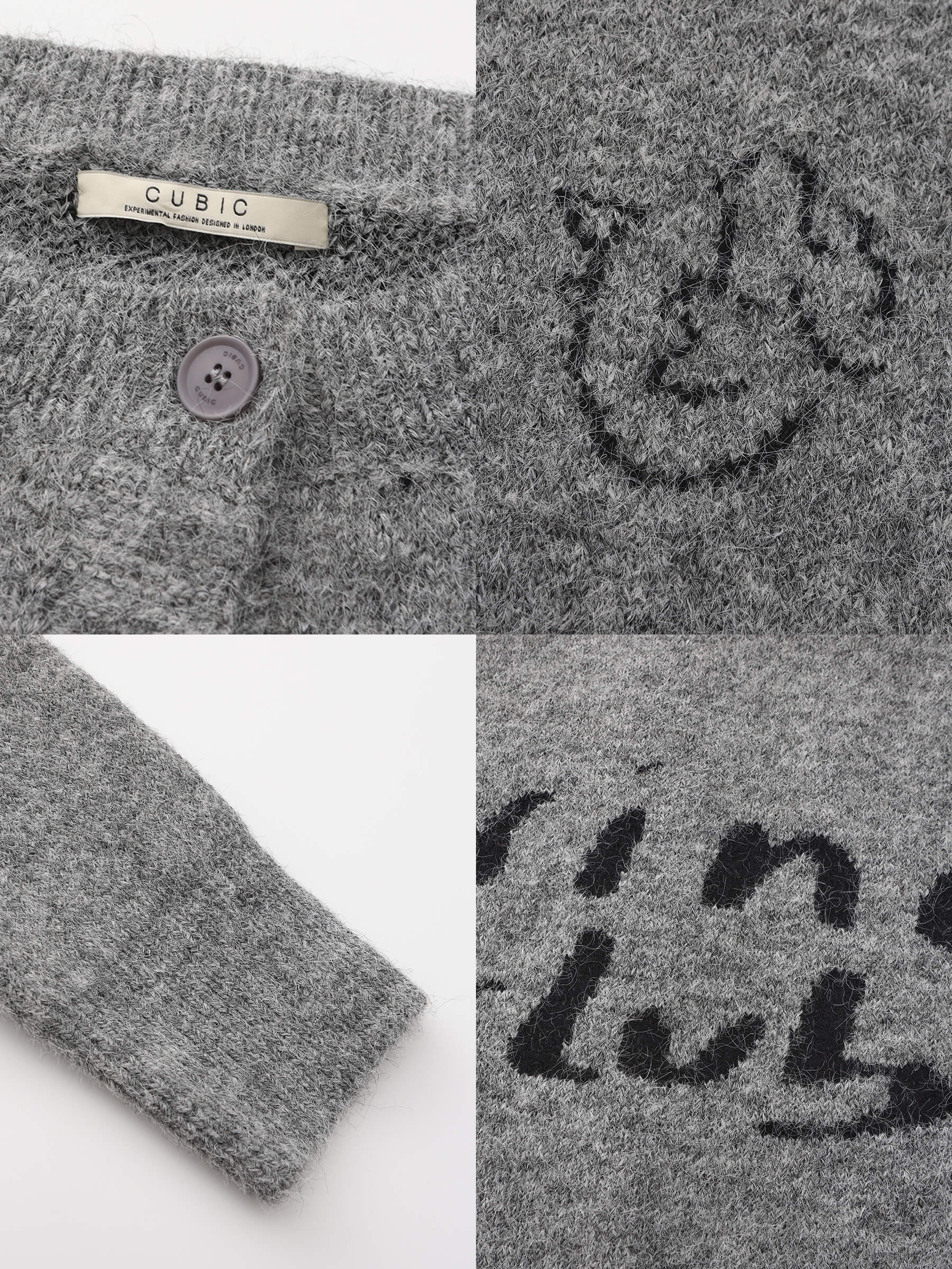 "CUBIC WINE CLUB" Cardigan-13