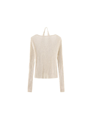 Single Button Cardigan with Wool Blend