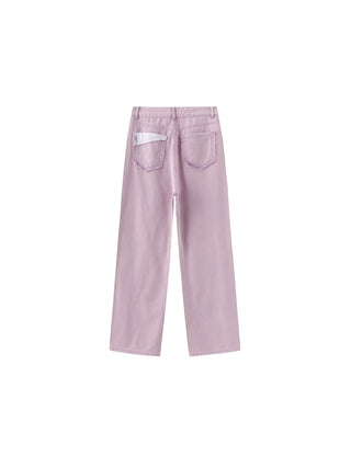 Asymmetric Pocket Classic Jeans