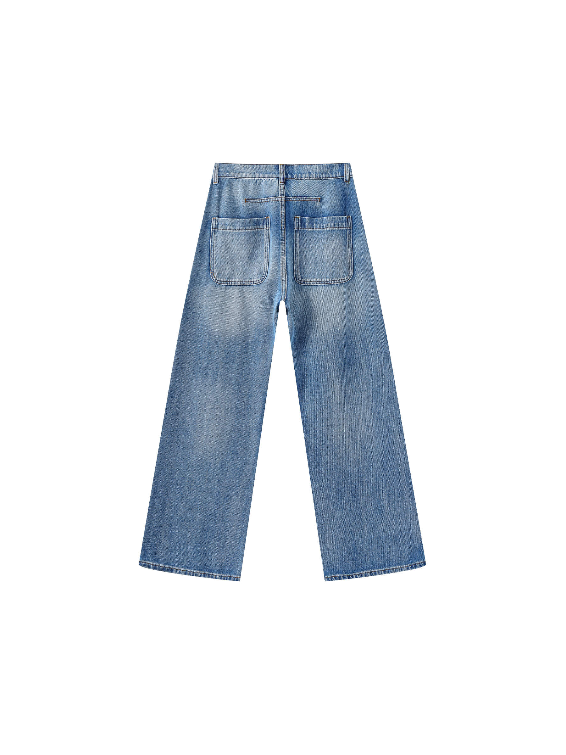 High Waisted Washed Out Boyfriend Jeans-14