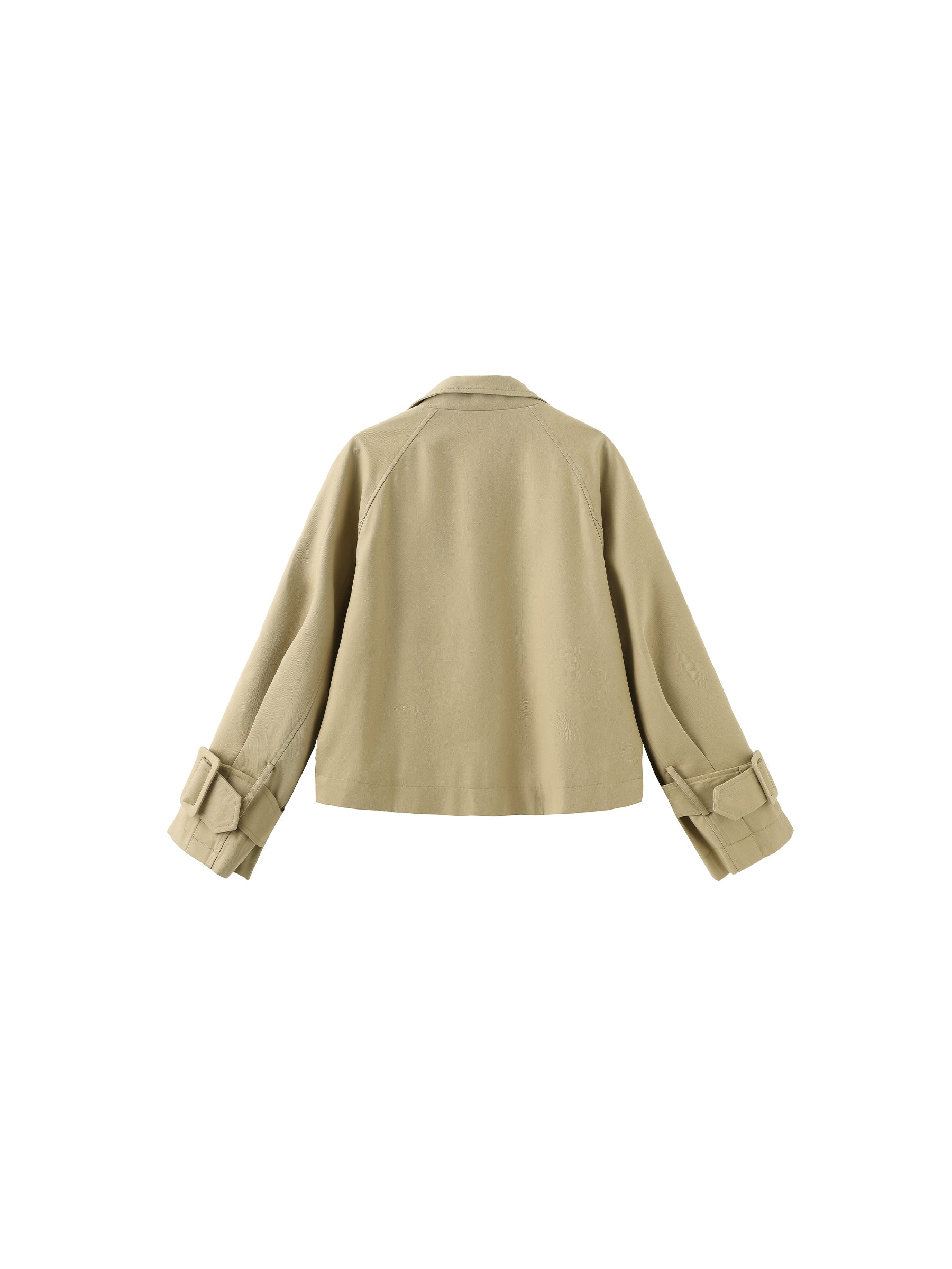 Overlay Cropped Trench Coat-14