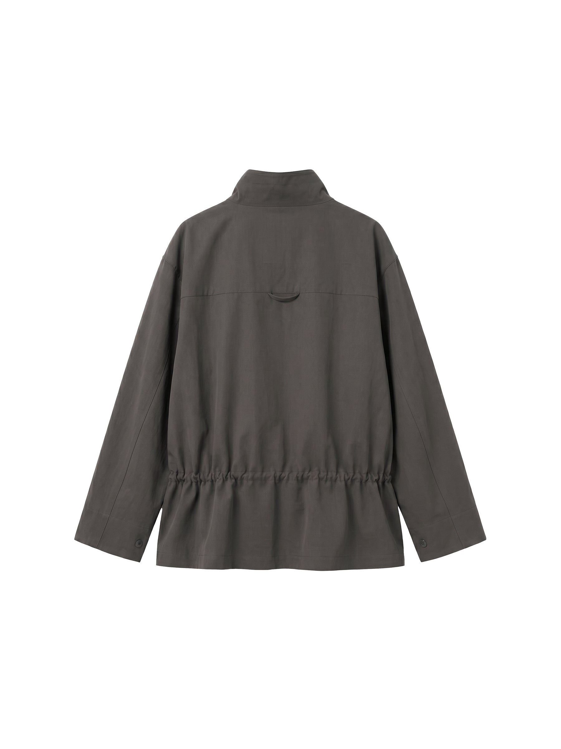 CUBIC Drawstring Cotton Field Jacket-14