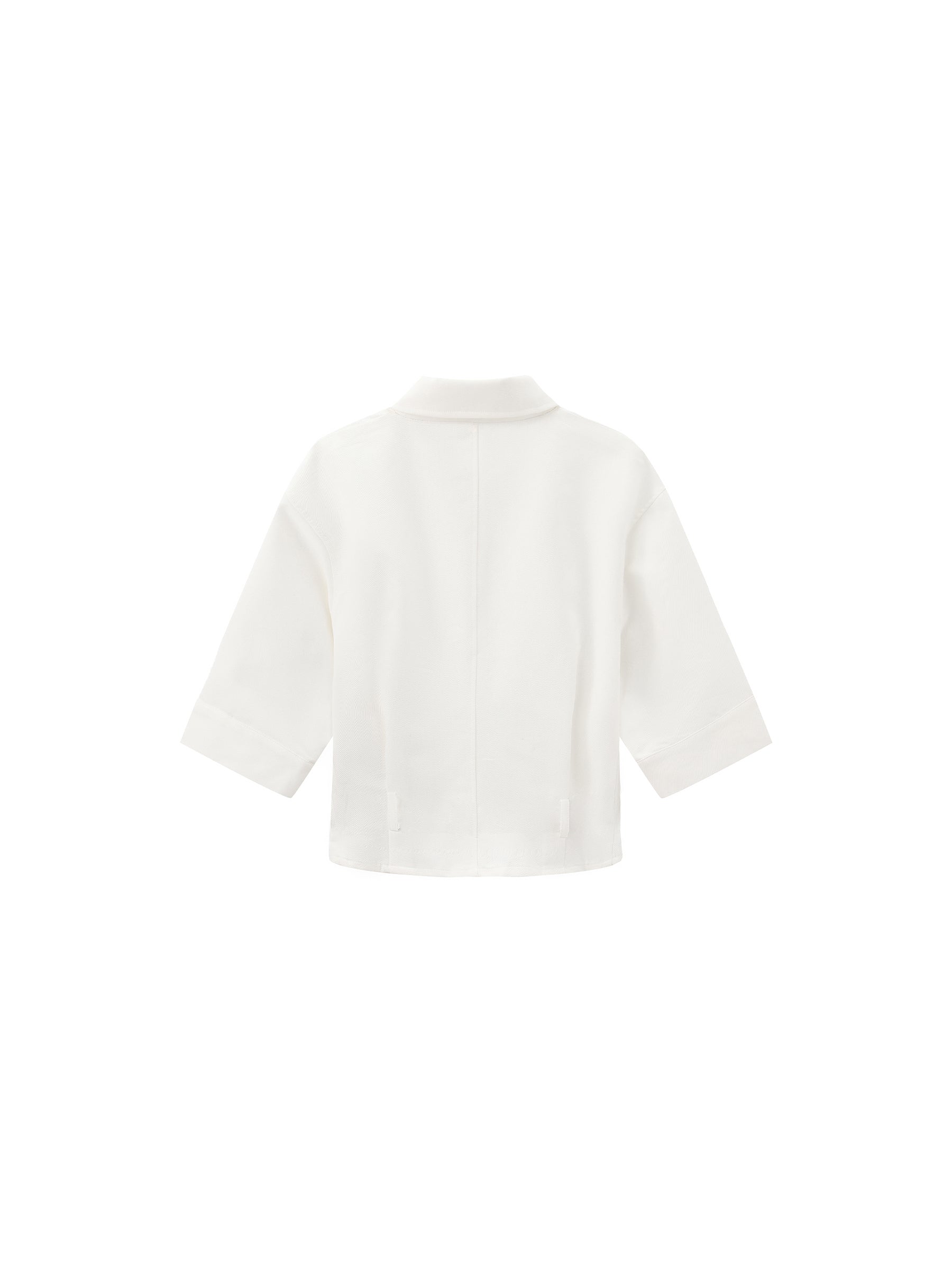 CUBIC Waist-Cinching Cropped Shirt-14