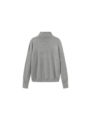 Relaxed Knit Cardigan Jacket in 100% Wool