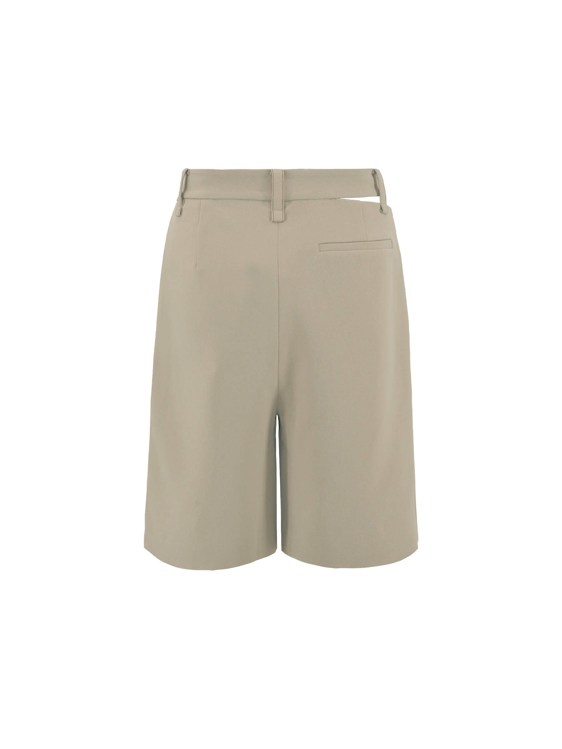 Asymmetric Cut Out Tailored Shorts-14