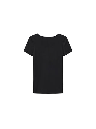 CUBIC Modal Long Slim Fit Crew Neck T-Shirt
