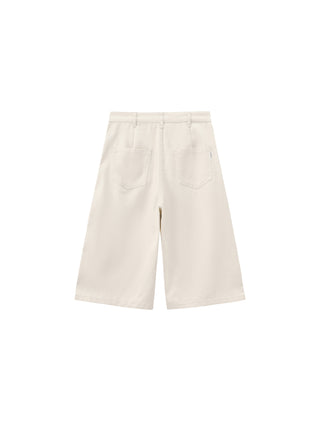 CUBIC Classic Straight Leg Casual Mid-Length Pants