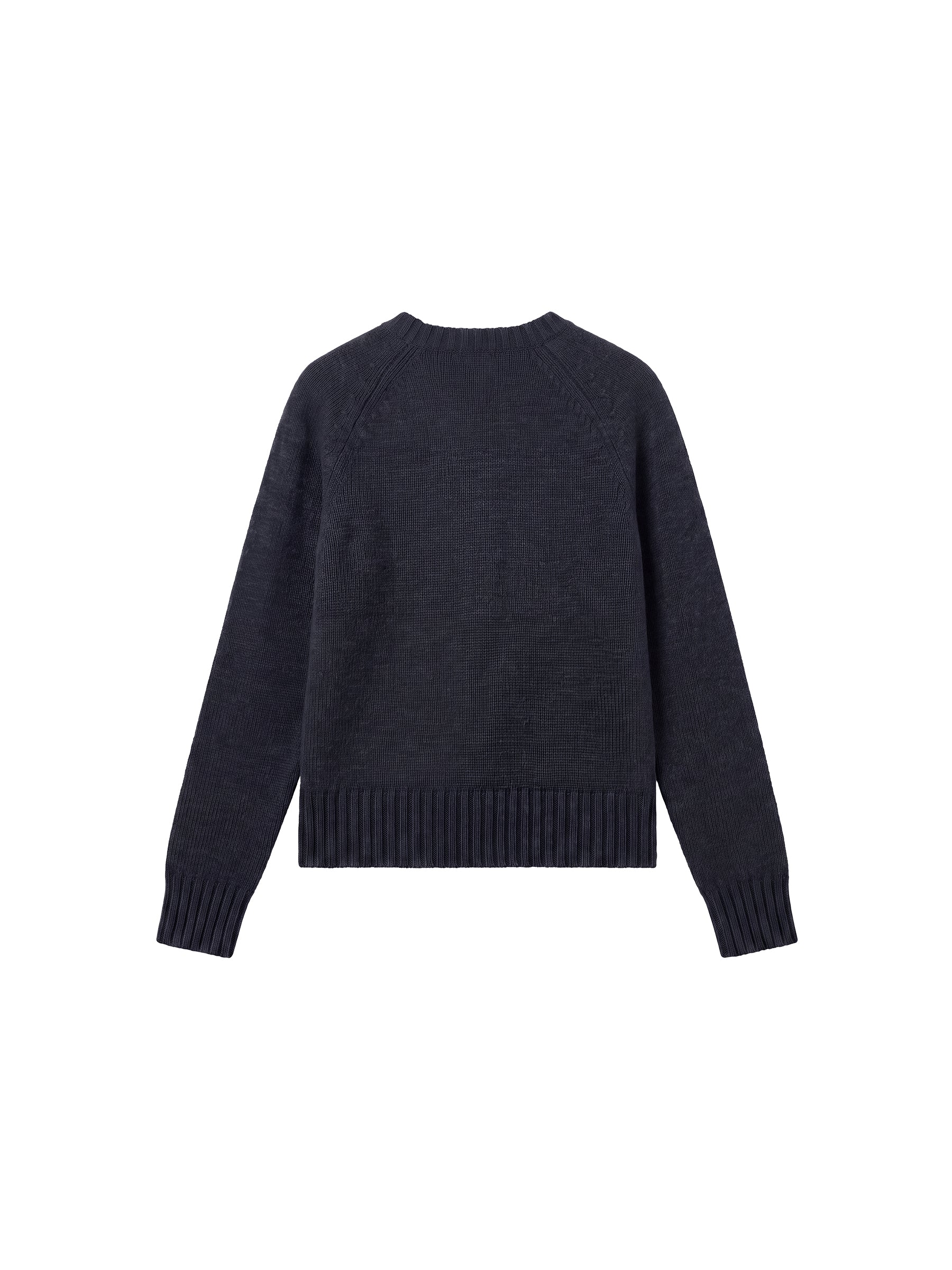 CUBIC 100% Wool Vintage Henley Neck Wool Sweater-14