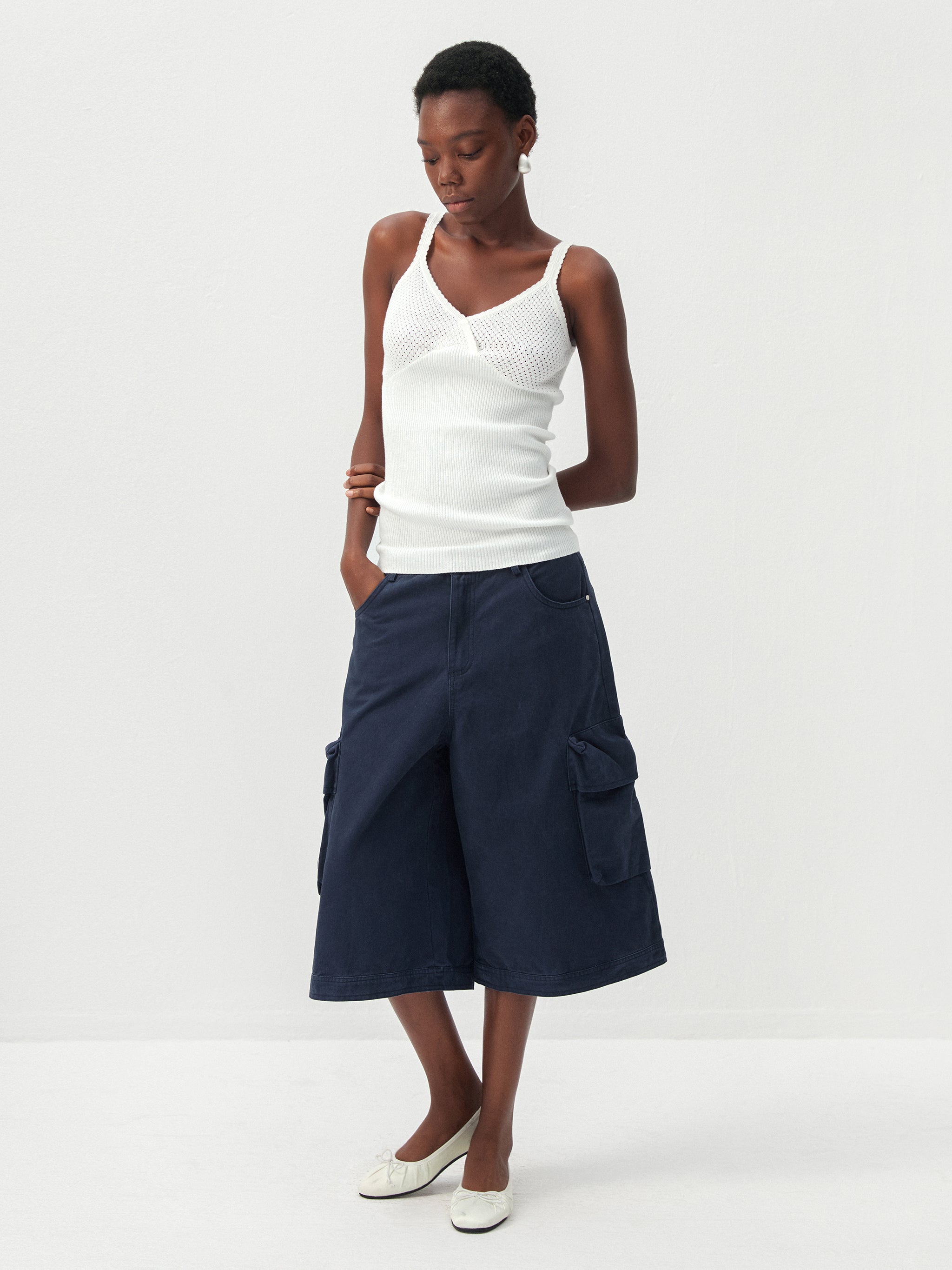 CUBIC 100% Cotton Knit Camisole-13