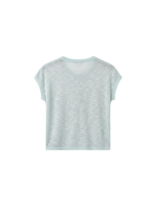 CUBIC Viscose Blend Short-Sleeve Sheer Cardigan